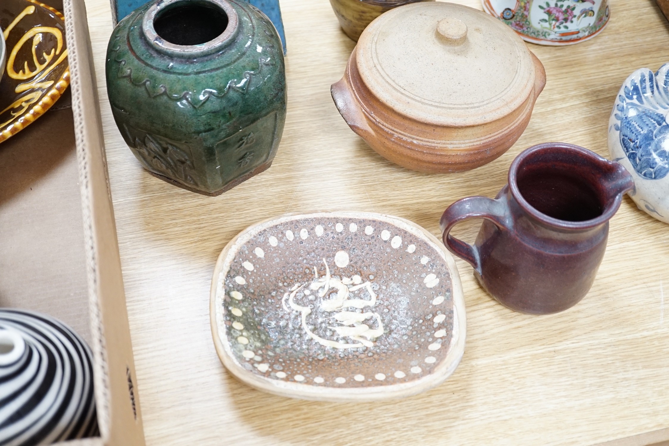 A collection of 1960's studio pottery